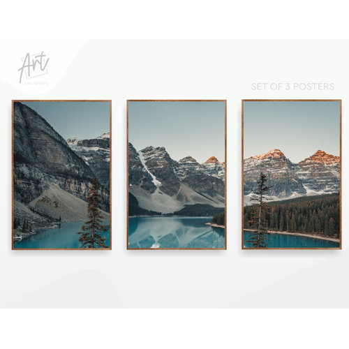 ART TERRITORY Glacier National Park, Set of 3 Nature Posters or